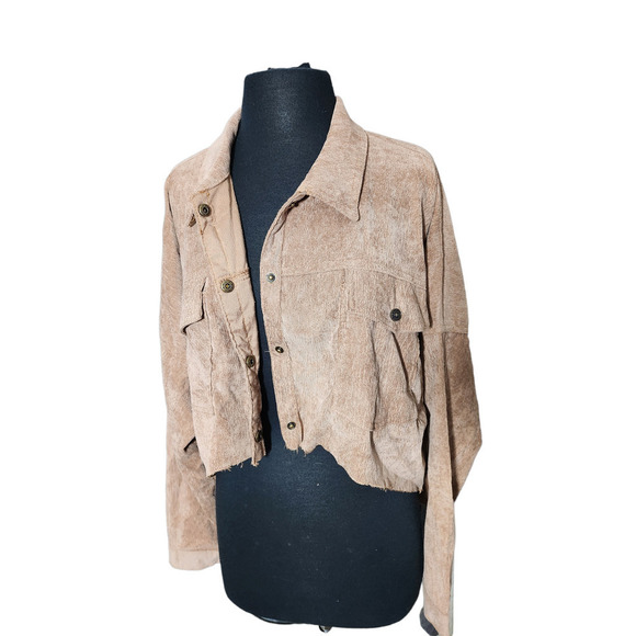 BBJ Oversized Corduroy jacket high low XL - Picture 2 of 6